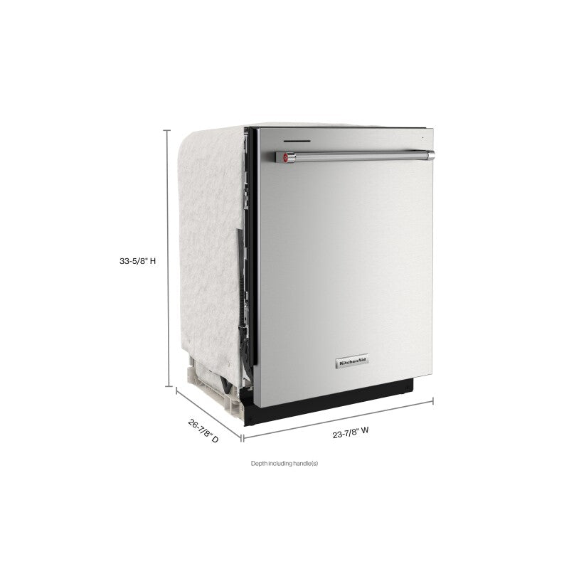 KitchenAid 44 dBA Dishwasher in PrintShield Finish with FreeFlex™ Third Rack - Stainless Steel with PrintShield™ Finish (KDTM404KPS)