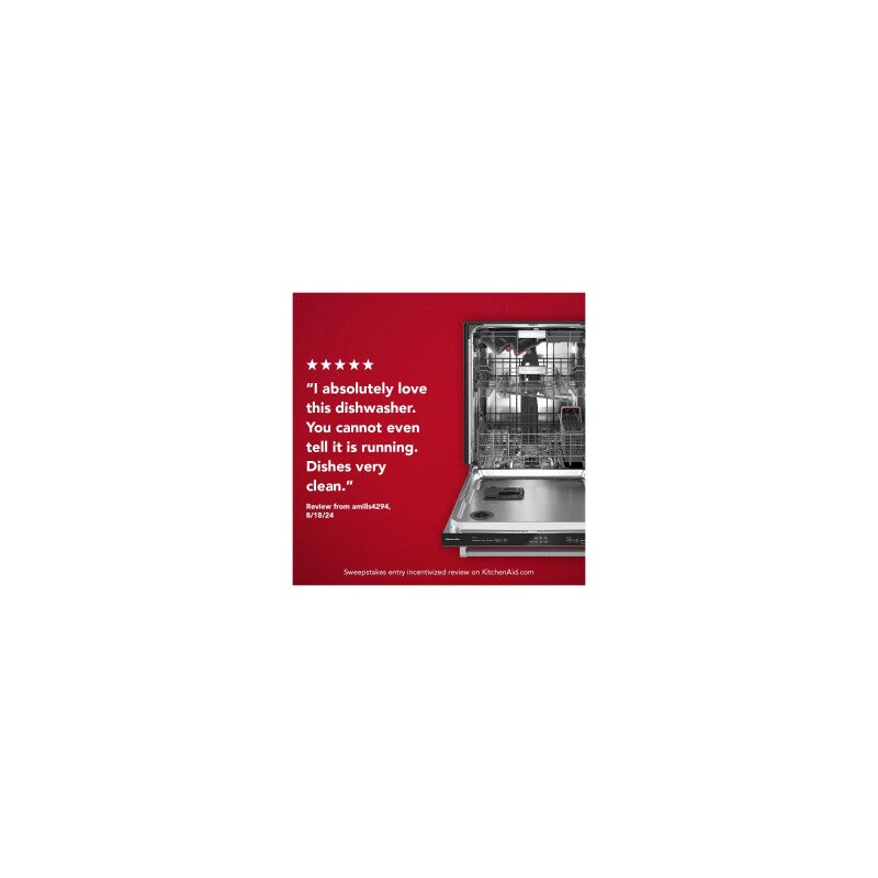 KitchenAid 44 dBA Dishwasher in PrintShield Finish with FreeFlex™ Third Rack - Black Stainless Steel with PrintShield™ Finish (KDTM604KBS)