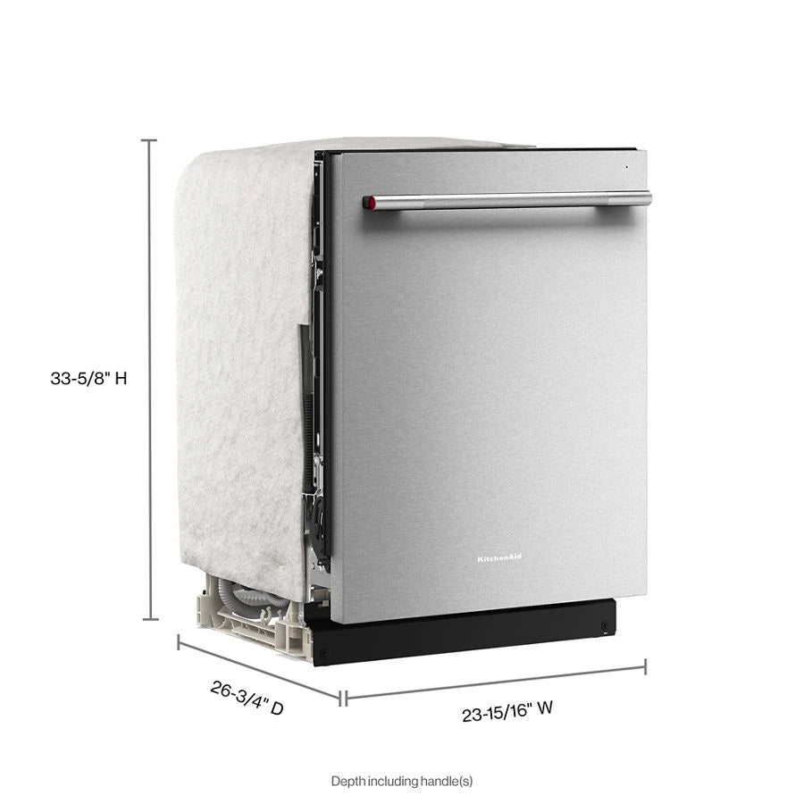 KITCHENAID Third Level Jet Rack Dishwasher with 40+ Total Wash Jets 41 dBA - PrintShield Stainless (KDTS324SPS)