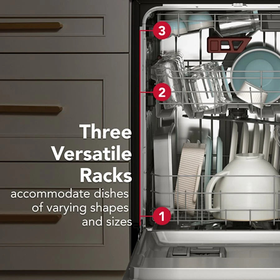 KITCHENAID Third Level Jet Rack Dishwasher with 40+ Total Wash Jets 41 dBA - PrintShield Stainless (KDTS324SPS)