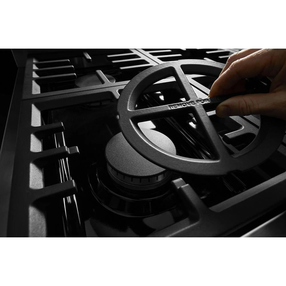 KitchenAid 36" Smart Commercial-Style Gas Range with 6 Burners - Stainless Steel (KFGC506JSS)