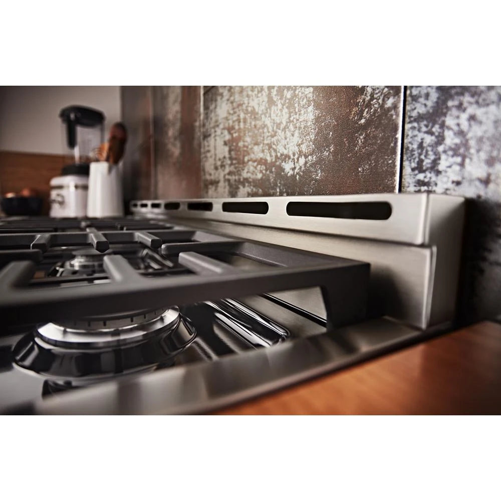 KitchenAid 36" Smart Commercial-Style Gas Range with 6 Burners - Stainless Steel (KFGC506JSS)