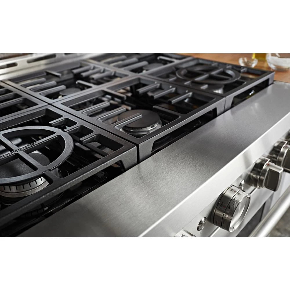 KitchenAid 36" Smart Commercial-Style Gas Range with 6 Burners - Stainless Steel (KFGC506JSS)