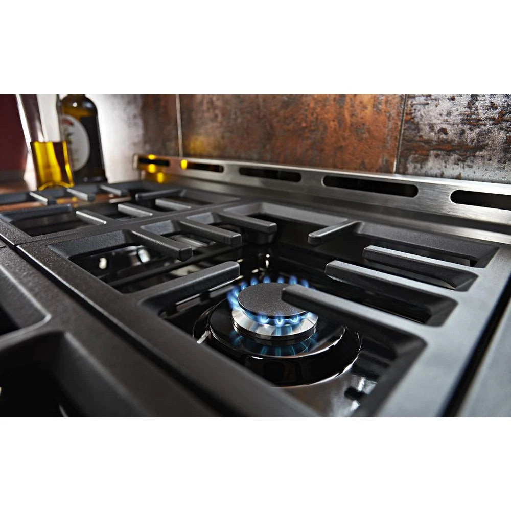 KitchenAid 36'' Smart Commercial-Style Gas Range with 6 Burners - Stainless Steel (KFGC506JSS)
