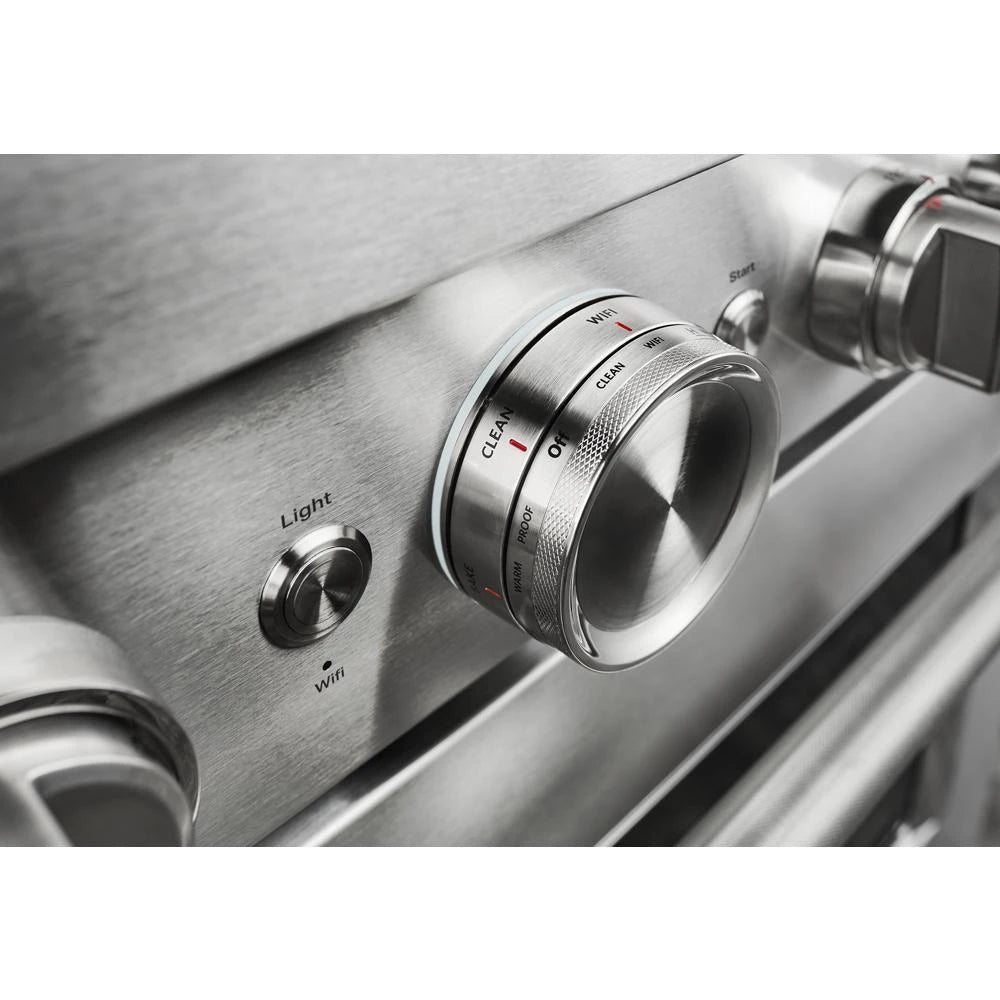 KitchenAid 36'' Smart Commercial-Style Gas Range with 6 Burners - Stainless Steel (KFGC506JSS)