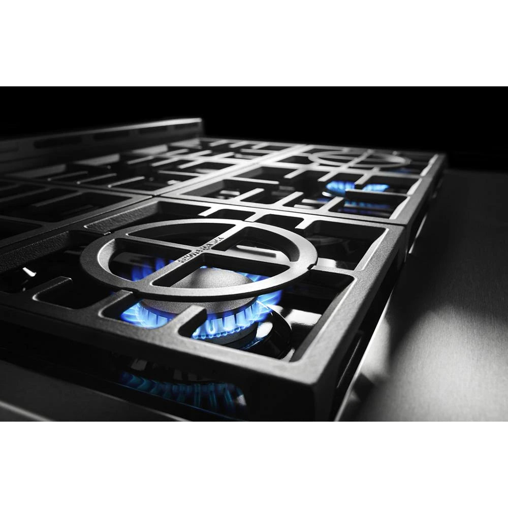 KitchenAid 36'' Smart Commercial-Style Gas Range with 6 Burners - Stainless Steel (KFGC506JSS)