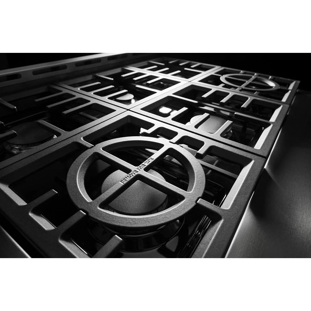 KitchenAid 36'' Smart Commercial-Style Gas Range with 6 Burners - Stainless Steel (KFGC506JSS)