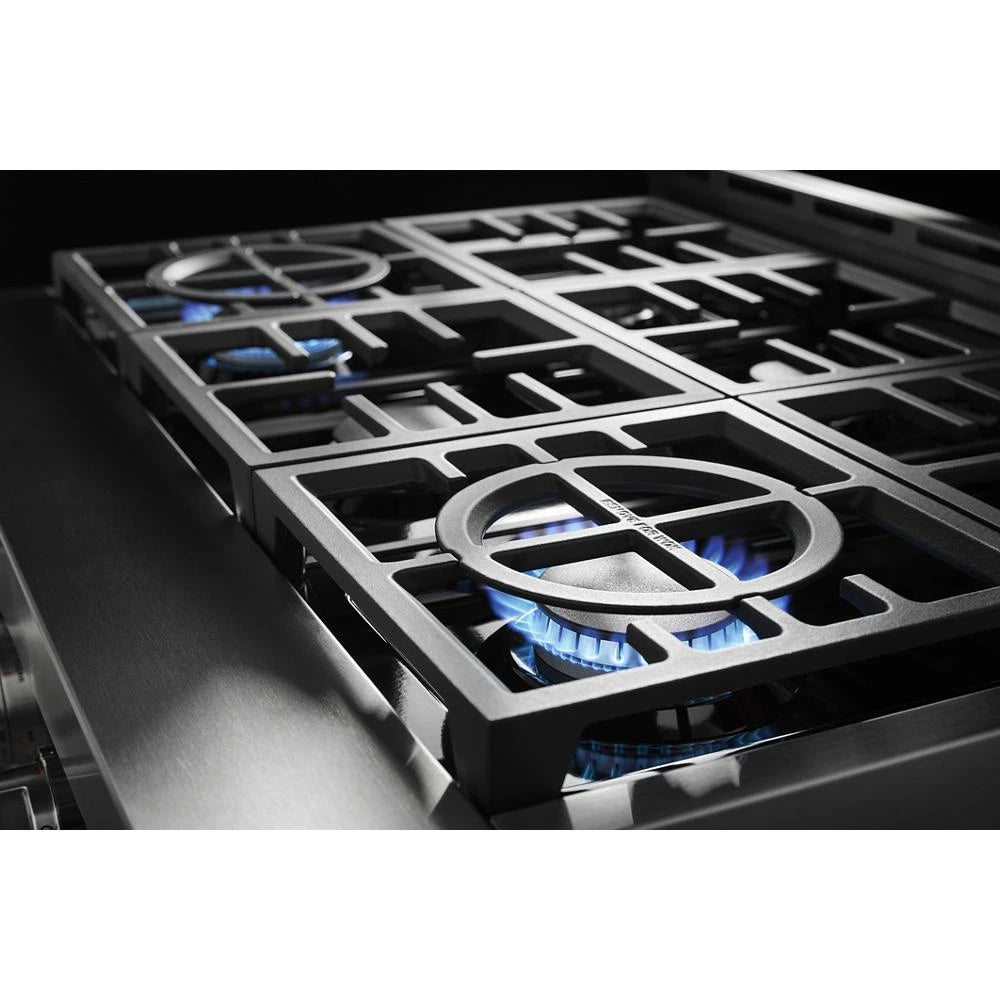 KitchenAid 36'' Smart Commercial-Style Gas Range with 6 Burners - Stainless Steel (KFGC506JSS)