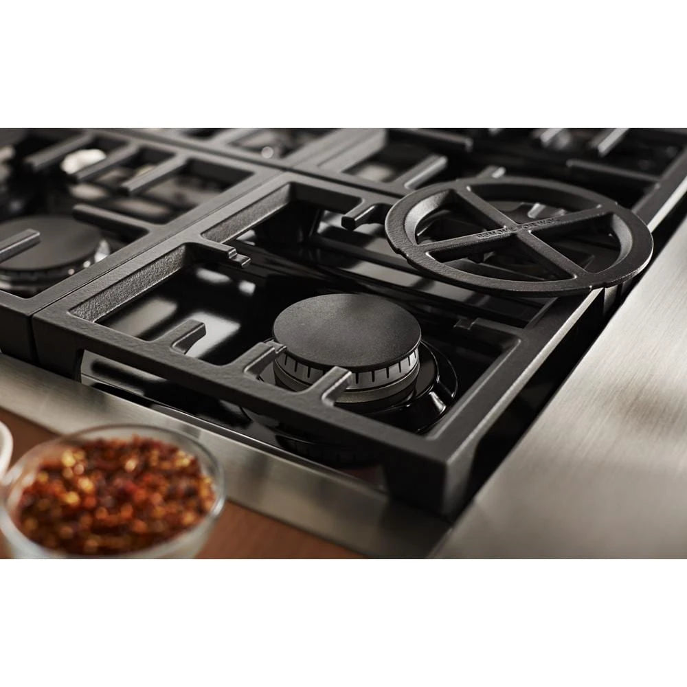 KitchenAid 36'' Smart Commercial-Style Gas Range with 6 Burners - Stainless Steel (KFGC506JSS)