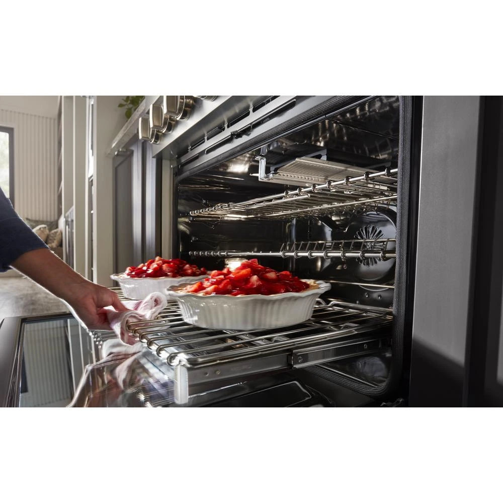 KitchenAid 36'' Smart Commercial-Style Gas Range with 6 Burners - Stainless Steel (KFGC506JSS)