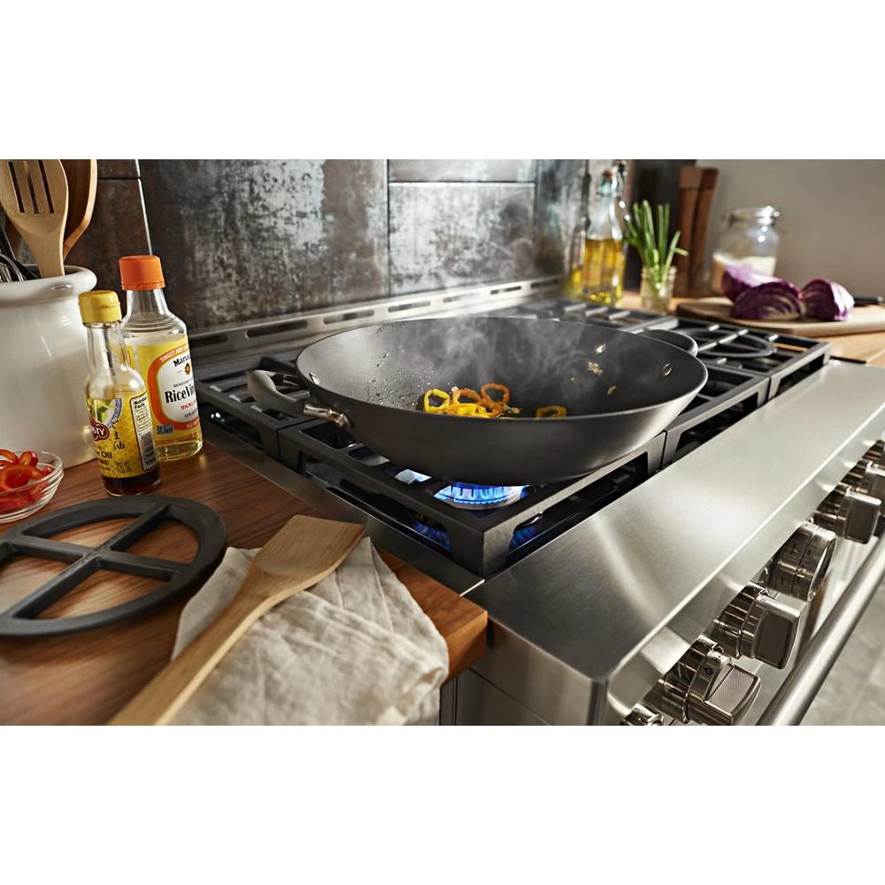 KitchenAid 36'' Smart Commercial-Style Gas Range with 6 Burners - Stainless Steel (KFGC506JSS)