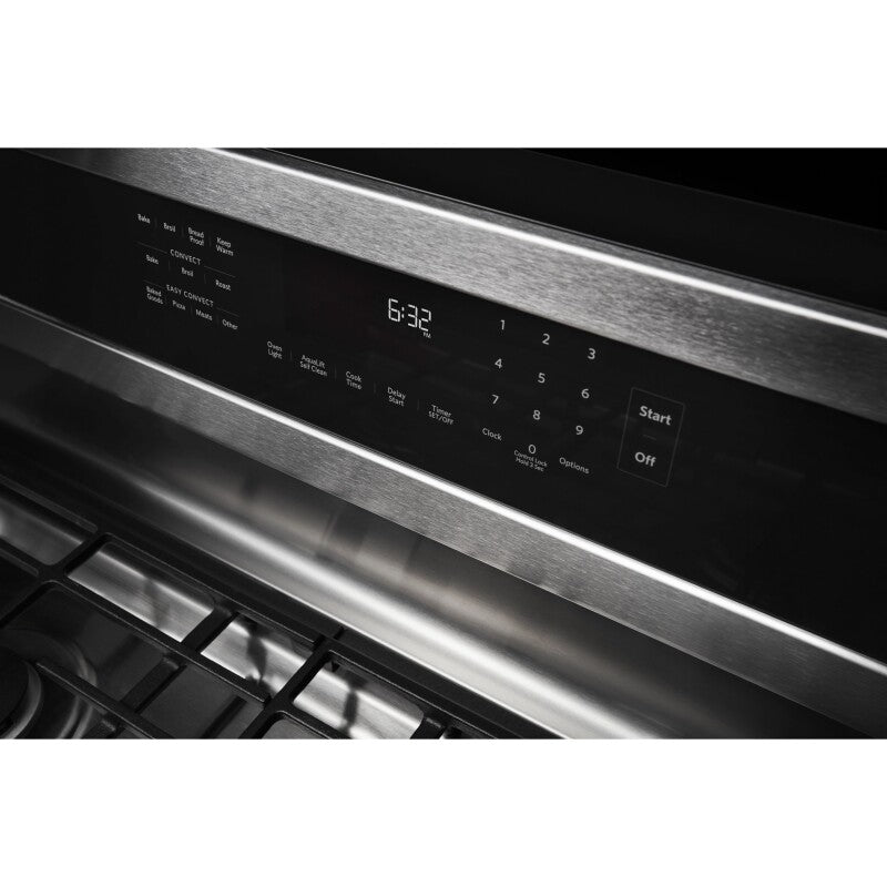 KitchenAid 30" 5-Burner Gas Convection Range - Stainless Steel (KFGG500ESS)