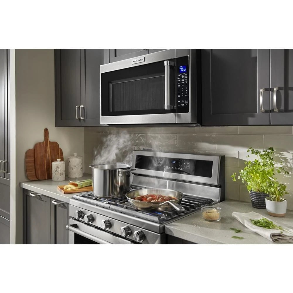KITCHENAID 30-Inch 5-Burner Gas Convection Range - Stainless Steel (KFGG500ESS)