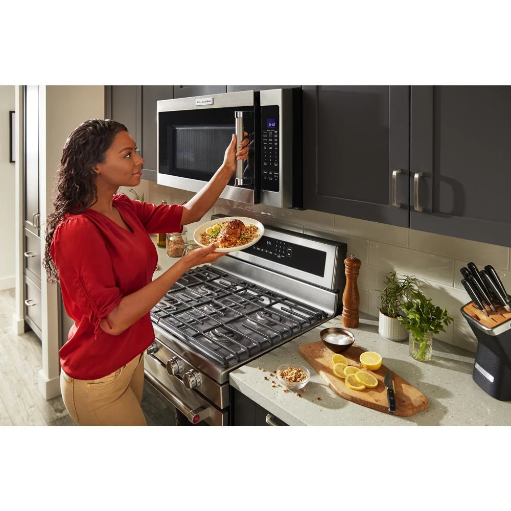 KITCHENAID 30-Inch 5-Burner Gas Convection Range - Stainless Steel (KFGG500ESS)