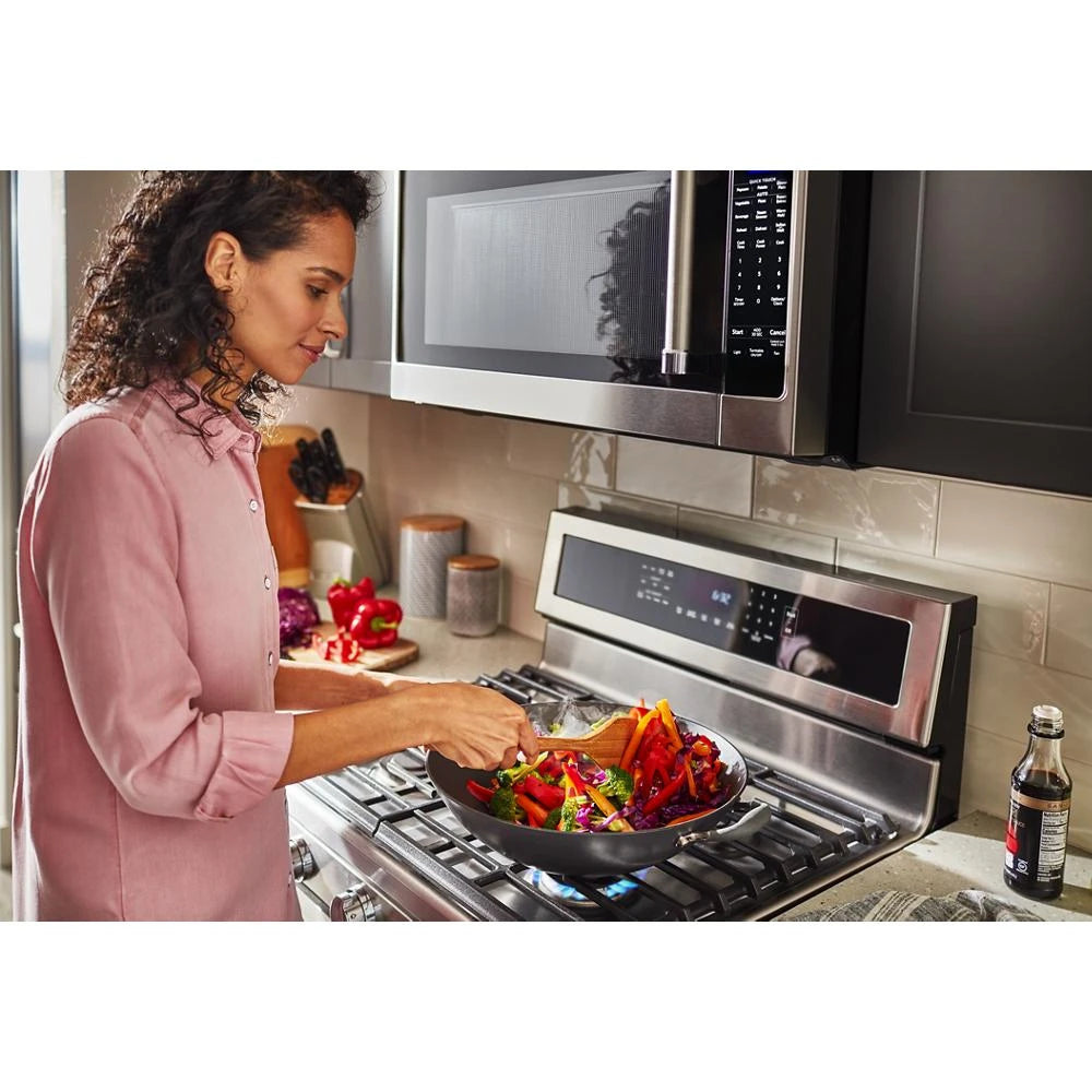 KITCHENAID 30-Inch 5-Burner Gas Convection Range - Stainless Steel (KFGG500ESS)