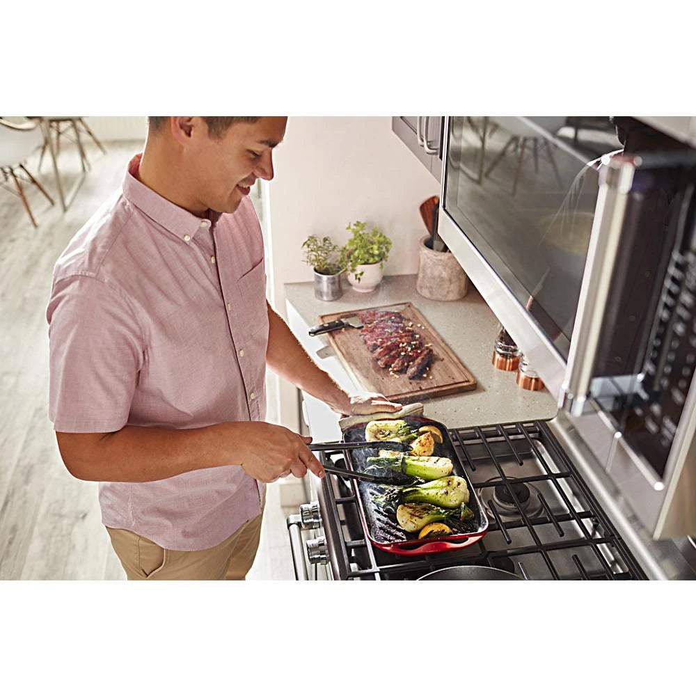 KITCHENAID 30-Inch 5-Burner Gas Convection Range - Stainless Steel (KFGG500ESS)