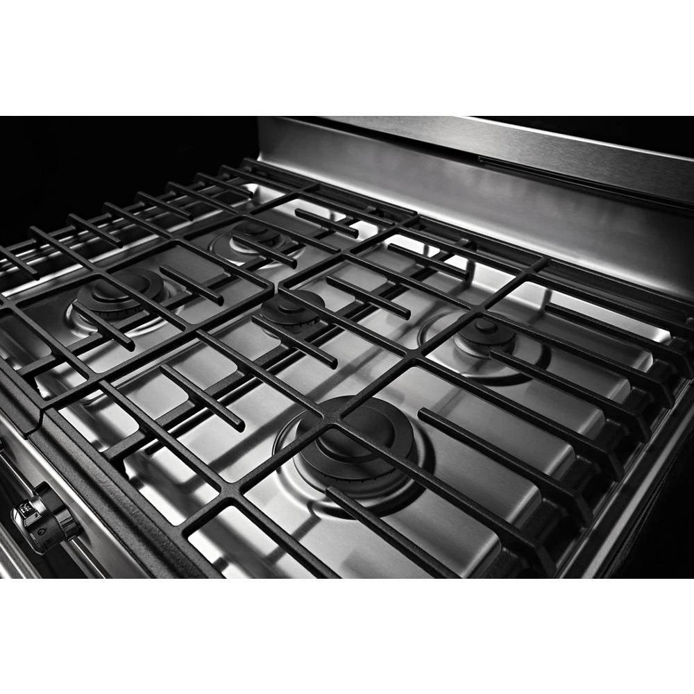 KITCHENAID 30-Inch 5-Burner Gas Convection Range - Stainless Steel (KFGG500ESS)