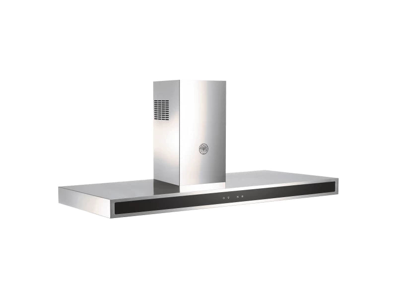 BERTAZZONI 48 Wallmount Hood, Glass front, 1 motor 600 CFM - Stainless Steel (KG48X)