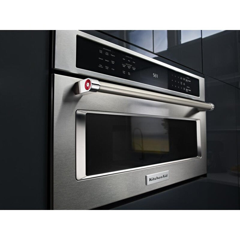 KitchenAid 27" Built In Microwave Oven with Convection Cooking - Stainless Steel (KMBP107ESS)