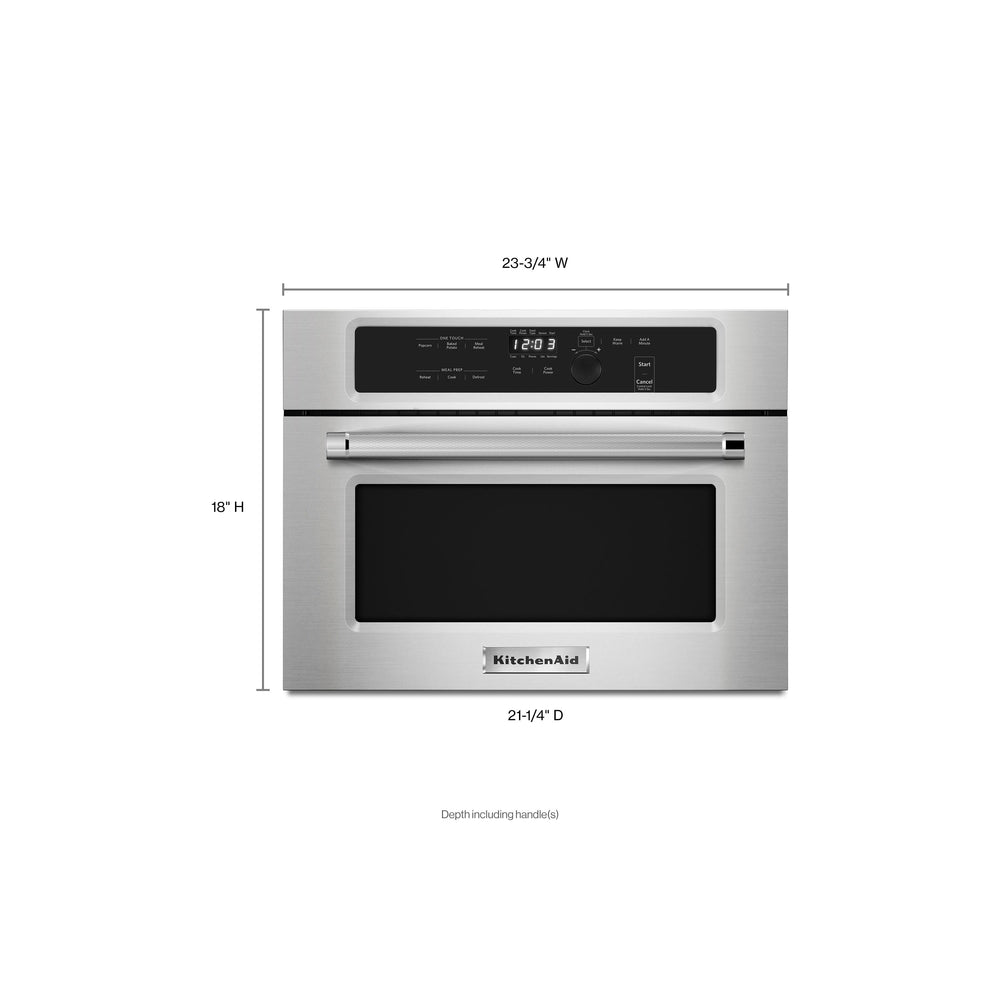 KitchenAid 24" Built In Microwave Oven with 1000 Watt Cooking - Stainless Steel (KMBS104ESS)