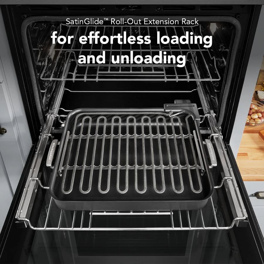 KITCHENAID 30-inch Electric Combo Wall Oven With No Preheat Air Fry Mode - Printshield™ Finish - PrintShield Stainless (KOEC530SPS)