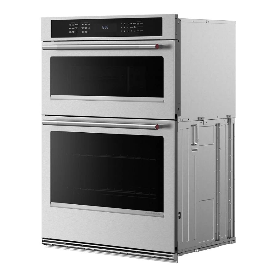 KITCHENAID 30-inch Electric Combo Wall Oven With No Preheat Air Fry Mode - Printshield™ Finish - PrintShield Stainless (KOEC530SPS)