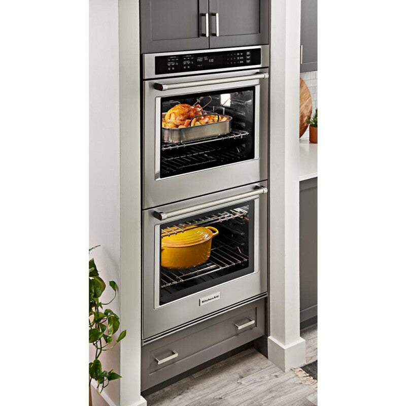 KitchenAid 30" Double Wall Oven with Air Fry Mode - Stainless Steel (KOED530PSS)