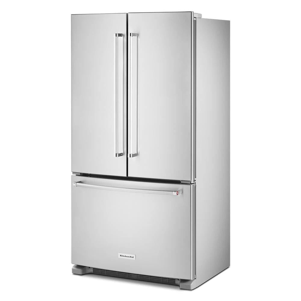 KitchenAid 20 cu. ft. 36-Inch Width Counter-Depth French Door Refrigerator with Interior Dispense - Stainless Steel (KRFC300ESS)