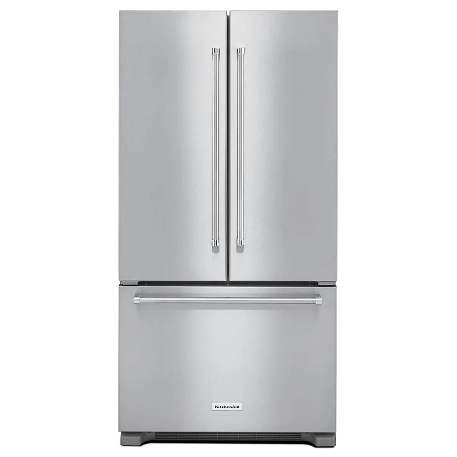 KITCHENAID 22 Cu. Ft. 36" Counter-depth French Door Refrigerator With Interior Dispense - Stainless Steel (KRFC302ESS)