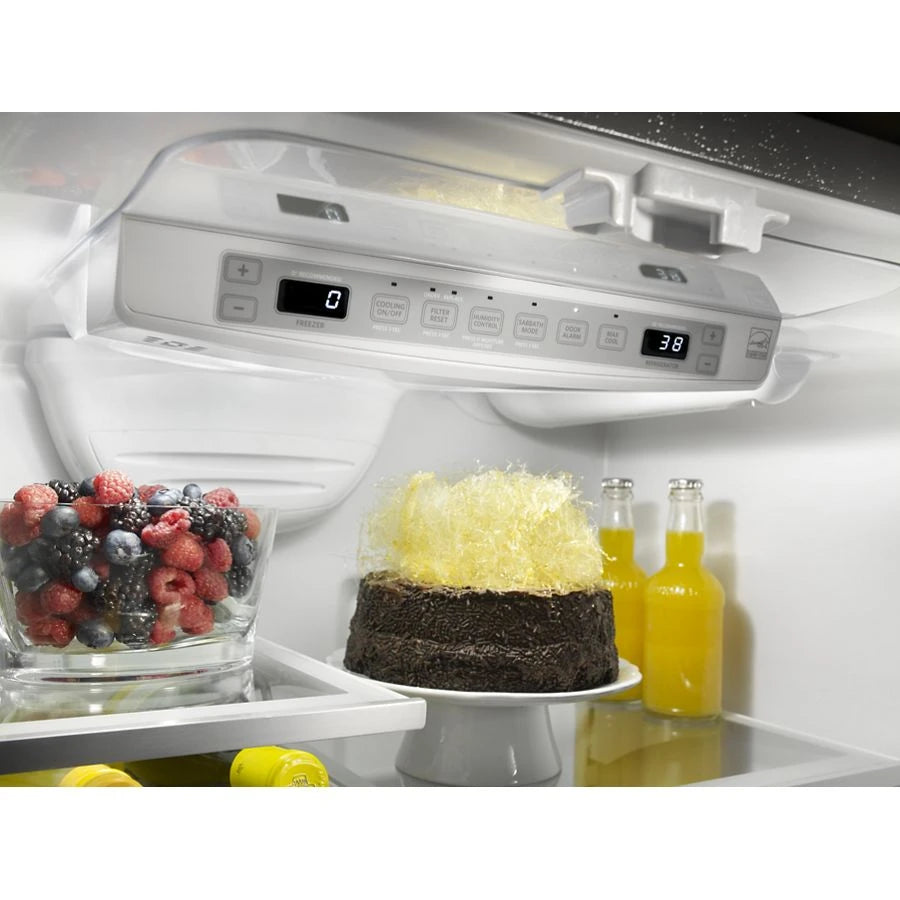 KITCHENAID 22 Cu. Ft. 36" Counter-depth French Door Refrigerator With Interior Dispense - Stainless Steel (KRFC302ESS)
