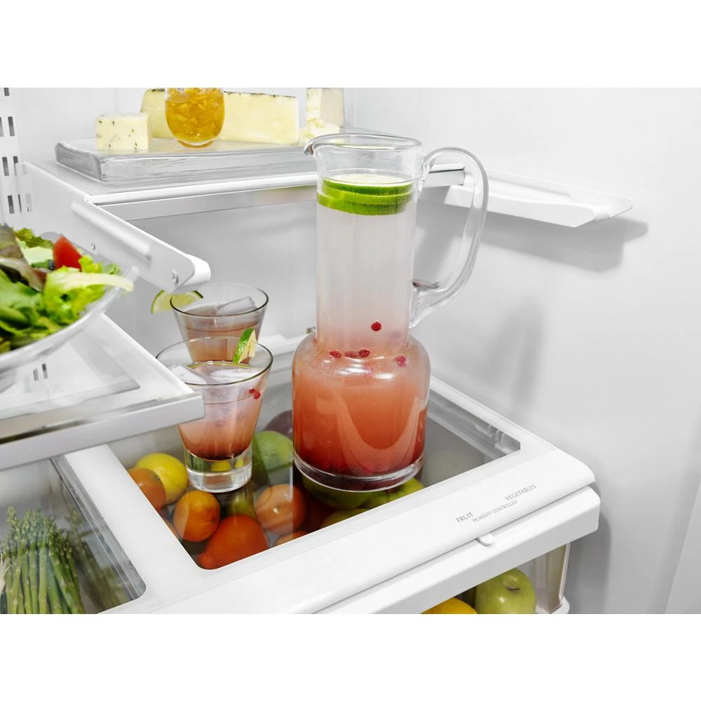 KitchenAid 25 Cu. Ft. 36-Width Standard Depth French Door Refrigerator with Interior Dispense - Stainless Steel (KRFF305ESS)