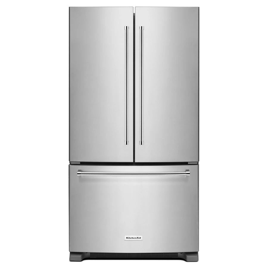 KITCHENAID 25 Cu. Ft. 36-width Standard Depth French Door Refrigerator With Interior Dispense - Stainless Steel (KRFF305ESS)