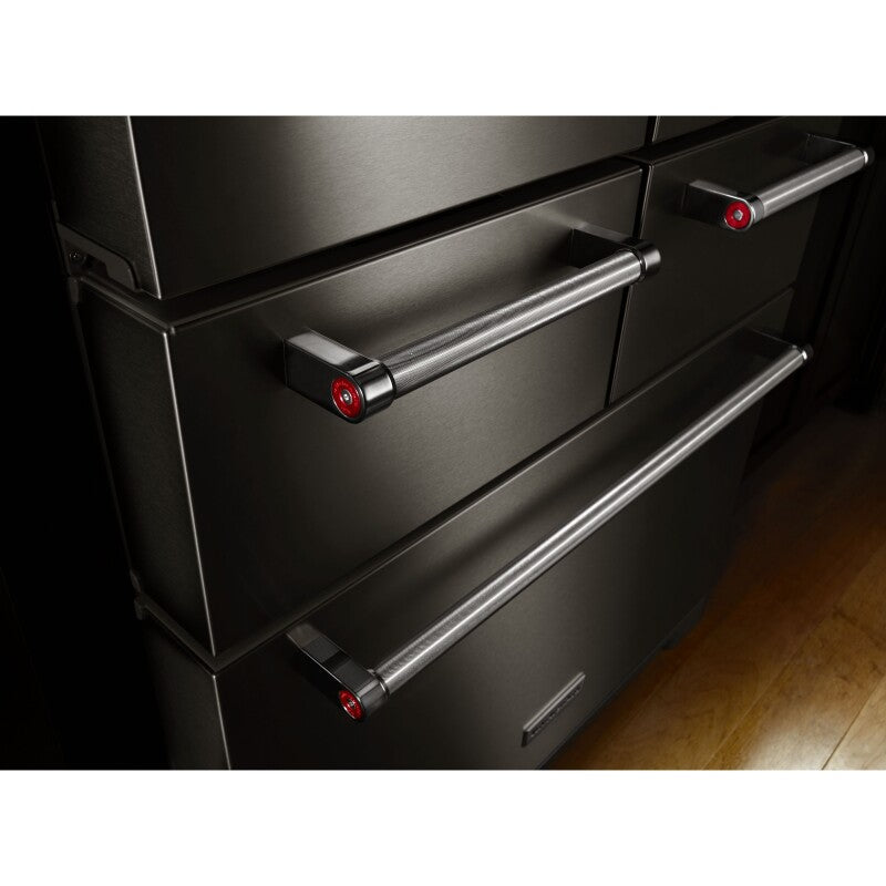 KitchenAid 25.8 Cu. Ft. 36" Multi-Door Freestanding Refrigerator with Platinum Interior Design - Stainless Steel (KRMF706ESS)