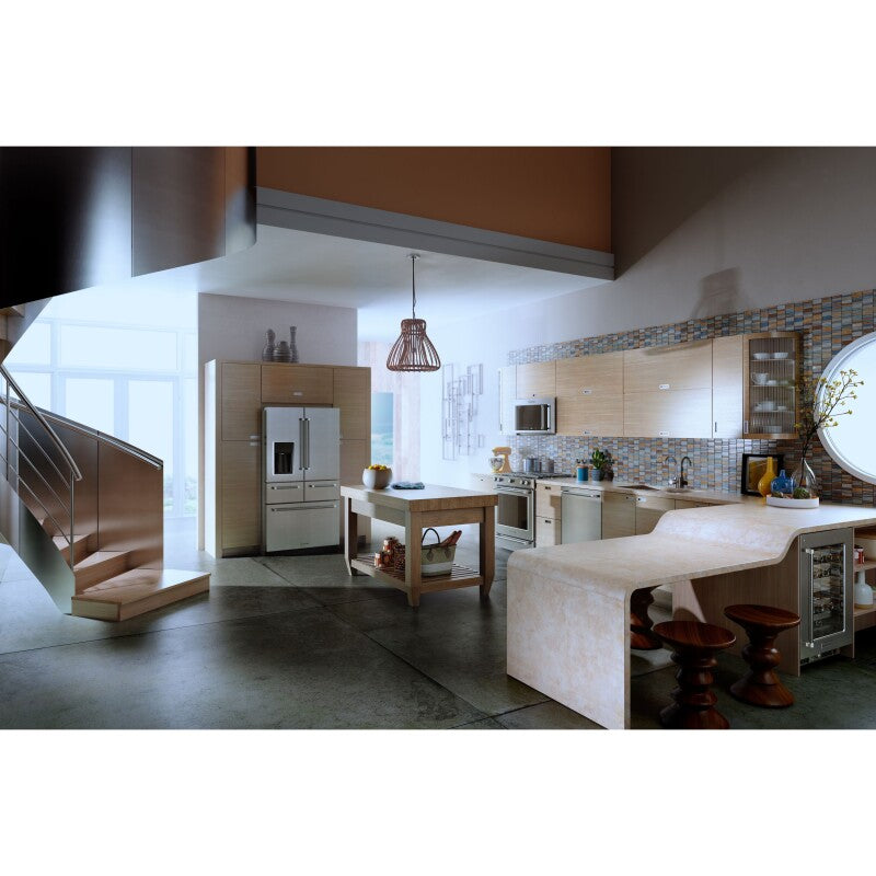 KitchenAid 25.8 Cu. Ft. 36" Multi-Door Freestanding Refrigerator with Platinum Interior Design - Stainless Steel (KRMF706ESS)