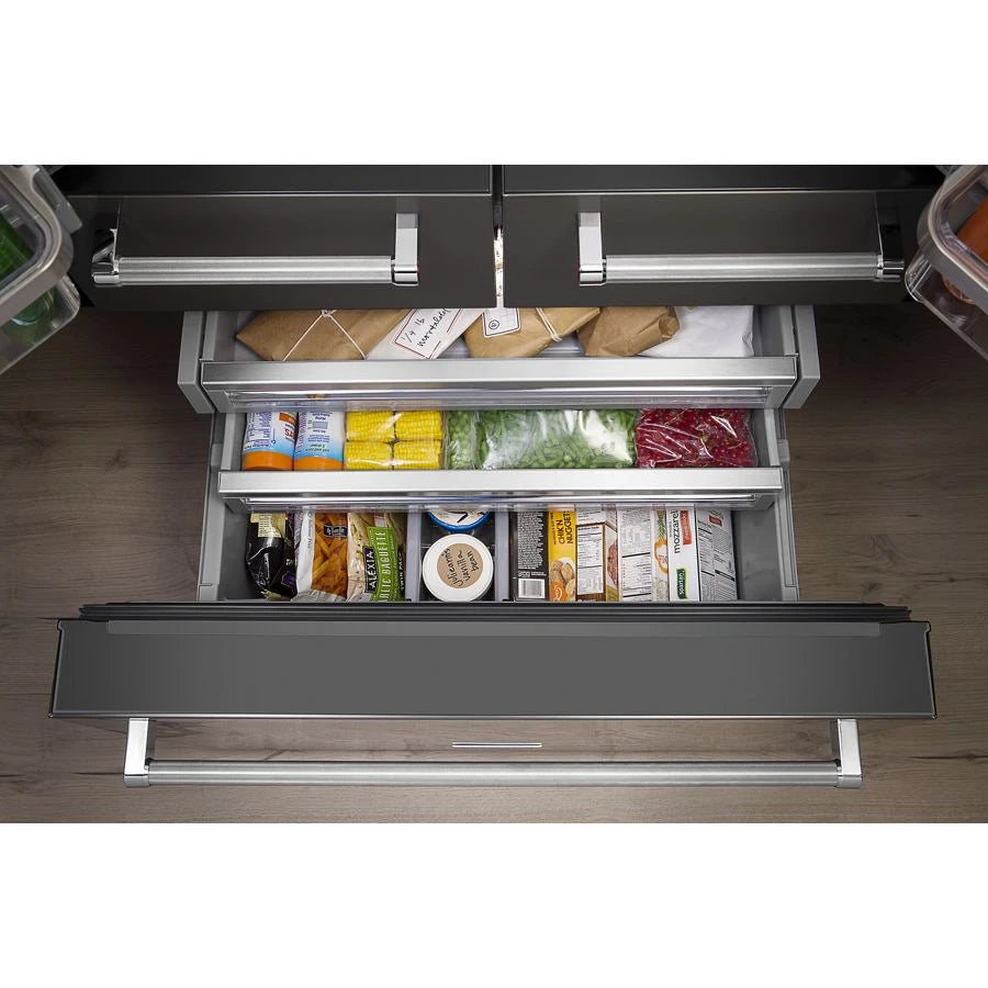 KitchenAid 25.8 Cu. Ft. 36" Multi-door Freestanding Refrigerator With Platinum Interior Design - Stainless Steel (KRMF706ESS)