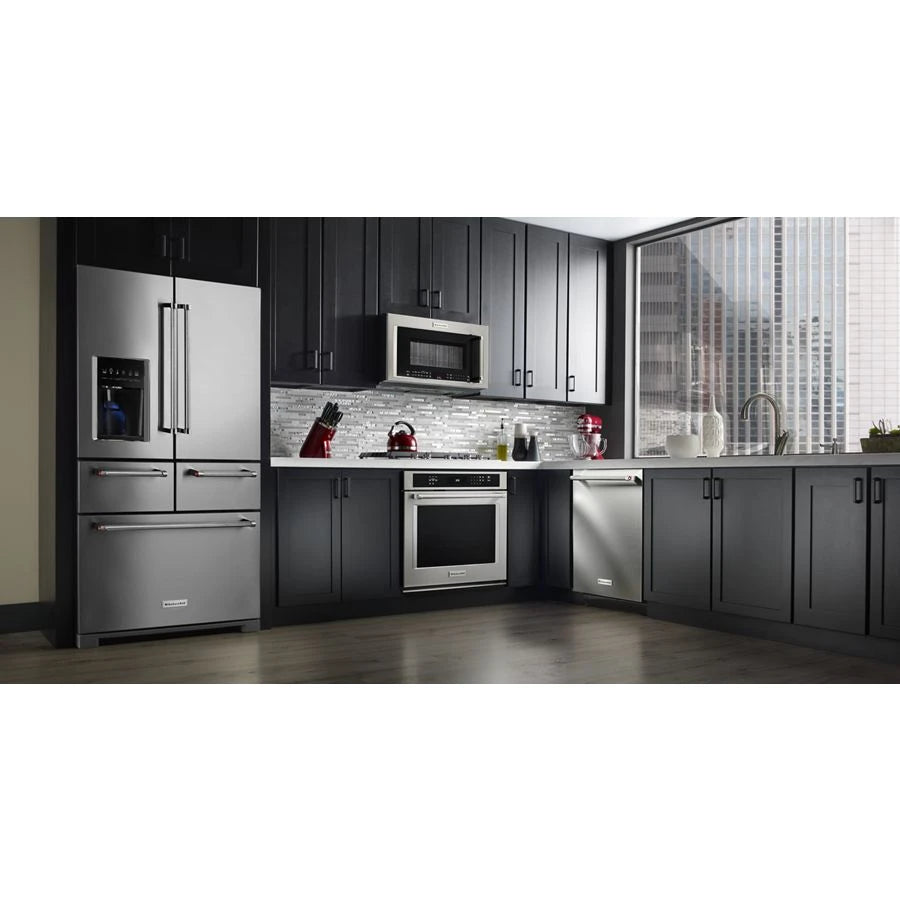 KitchenAid 25.8 Cu. Ft. 36" Multi-door Freestanding Refrigerator With Platinum Interior Design - Stainless Steel (KRMF706ESS)
