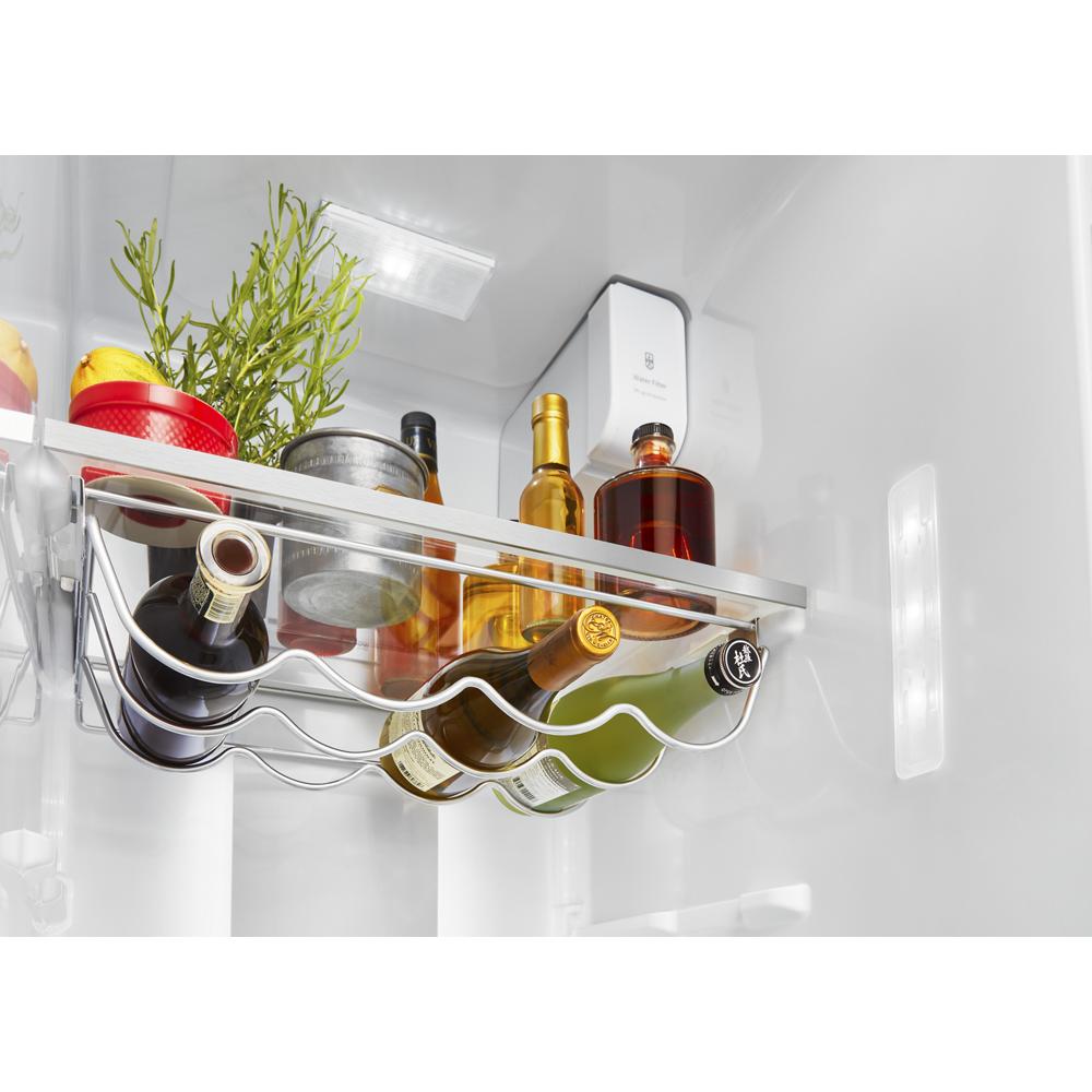 KitchenAid 22.6 cu ft. Side-by-Side Refrigerator with Exterior Ice and Water and PrintShield™ finish - Stainless Steel with PrintShield™ Finish (KRSC703HPS)