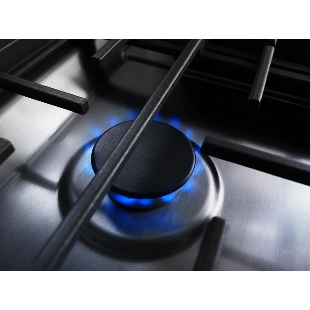 KitchenAid 30" 4-Burner Dual Fuel Downdraft Slide-In Range - Stainless Steel (KSDG950ESS)