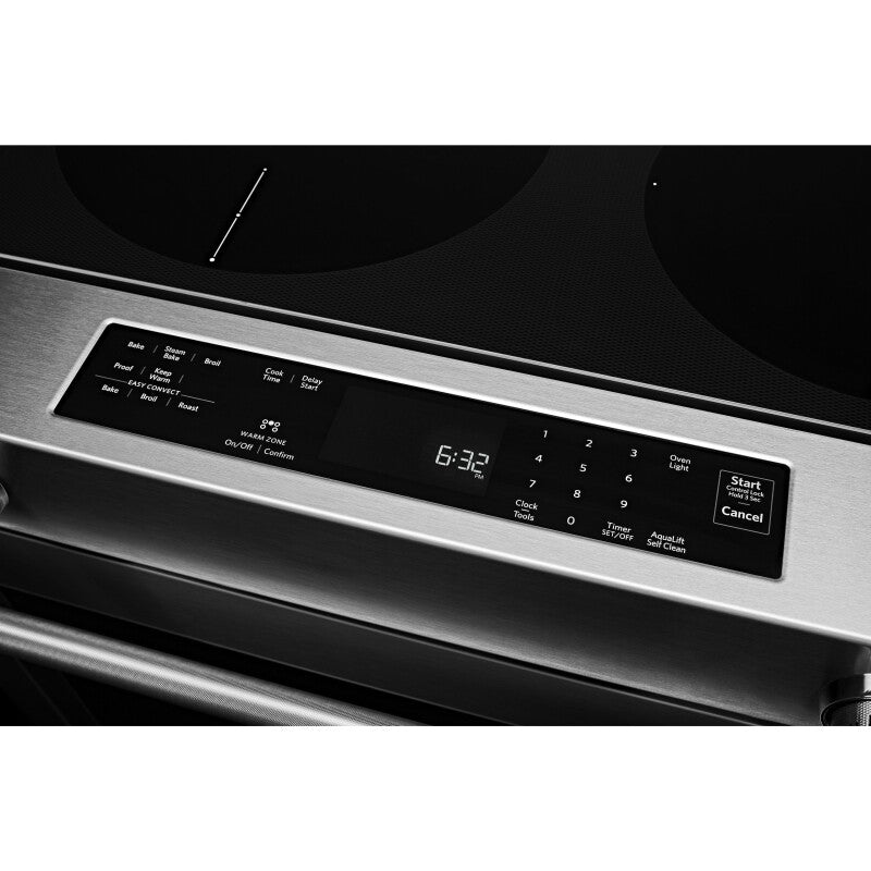 KitchenAid 30" 5-Element Electric Slide-In Convection Range - Stainless Steel (KSEG700ESS)