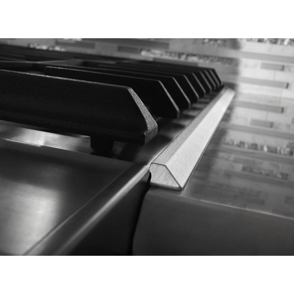 KitchenAid 30-Inch 5 Burner Gas Convection Slide-In Range with Baking Drawer - Stainless Steel (KSGB900ESS)