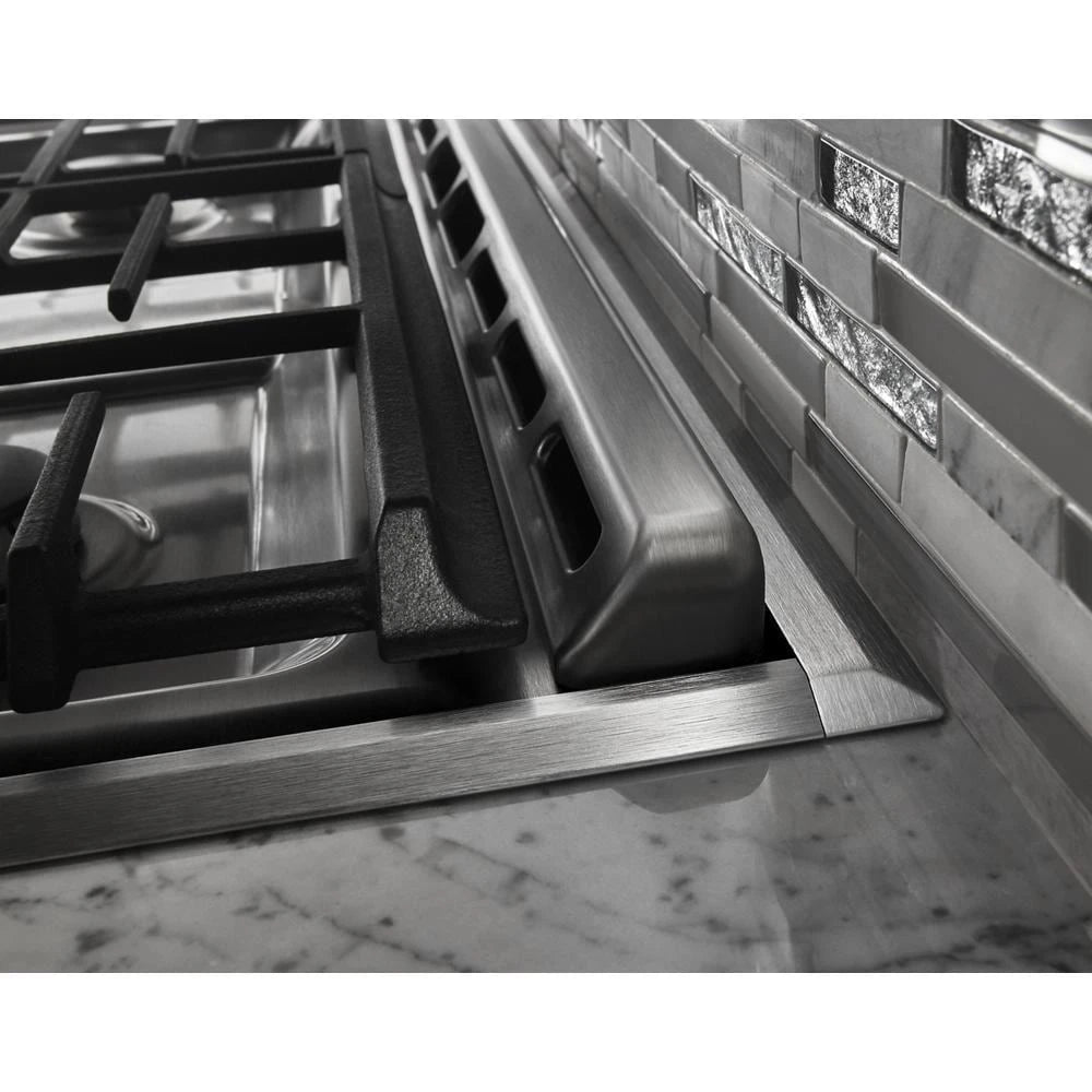 KitchenAid 30-Inch 5 Burner Gas Convection Slide-In Range with Baking Drawer - Stainless Steel (KSGB900ESS)