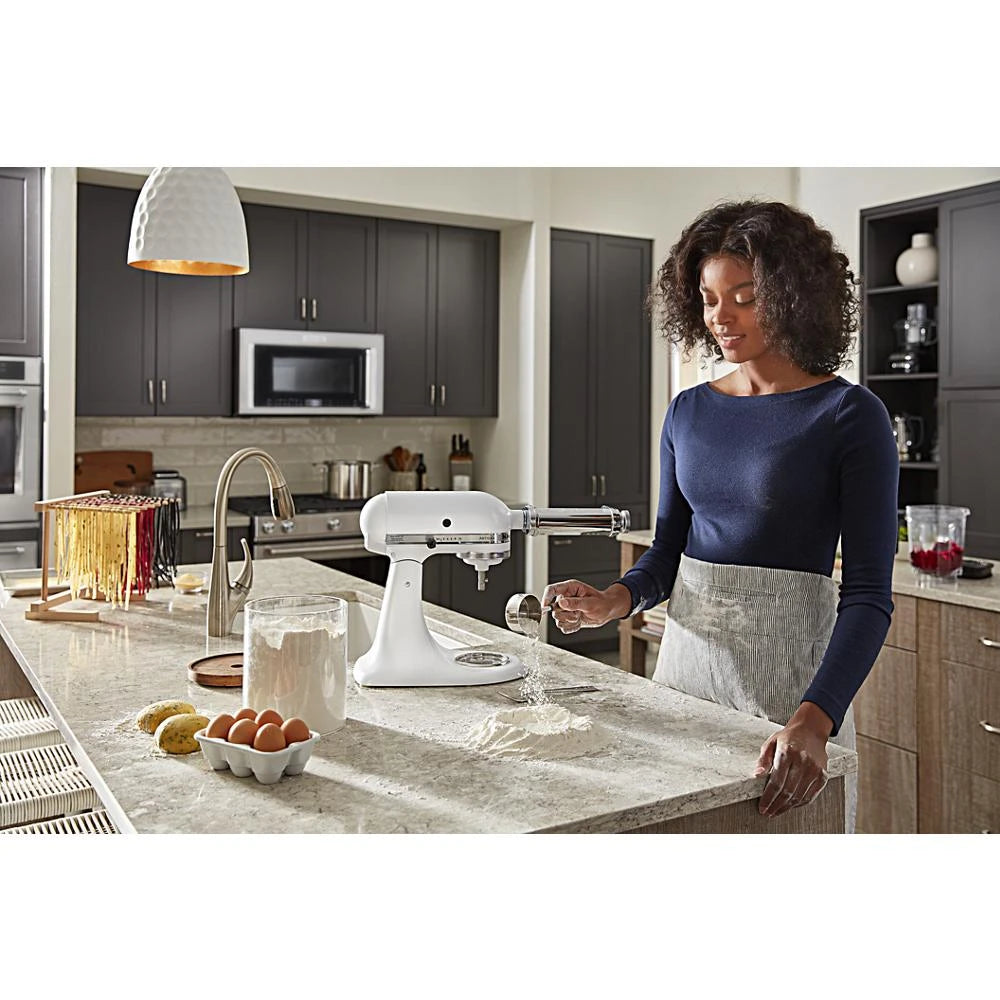 KitchenAid 30-Inch 5 Burner Gas Convection Slide-In Range with Baking Drawer - Stainless Steel (KSGB900ESS)