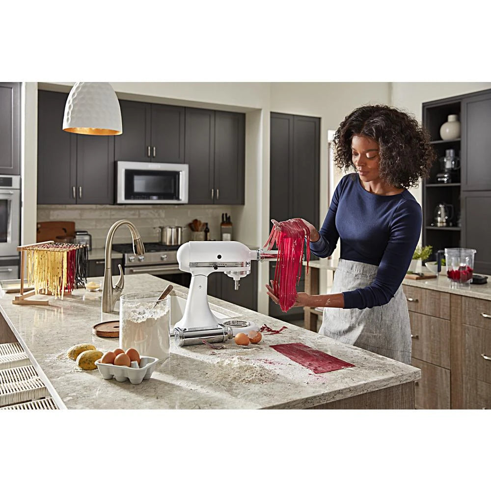 KitchenAid 30-Inch 5 Burner Gas Convection Slide-In Range with Baking Drawer - Stainless Steel (KSGB900ESS)