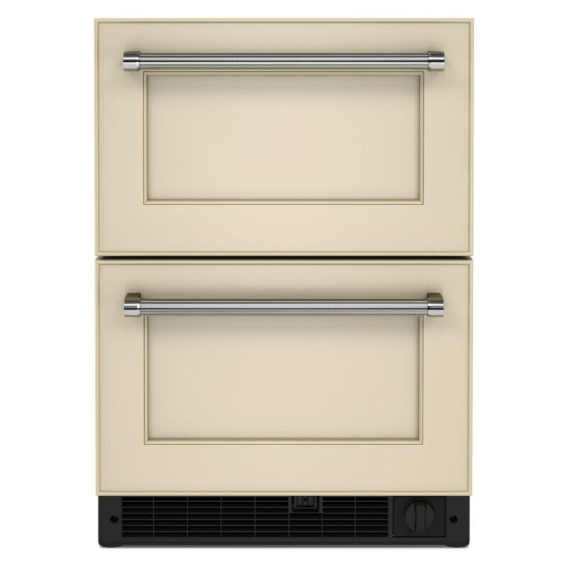KitchenAid 24" Panel-Ready Undercounter Double-Drawer Refrigerator/Freezer - Panel Ready (KUDF204KPA)