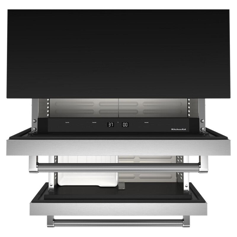 KitchenAid 24" Stainless Steel Undercounter Double-Drawer Refrigerator/Freezer - Stainless Steel (KUDF204KSB)