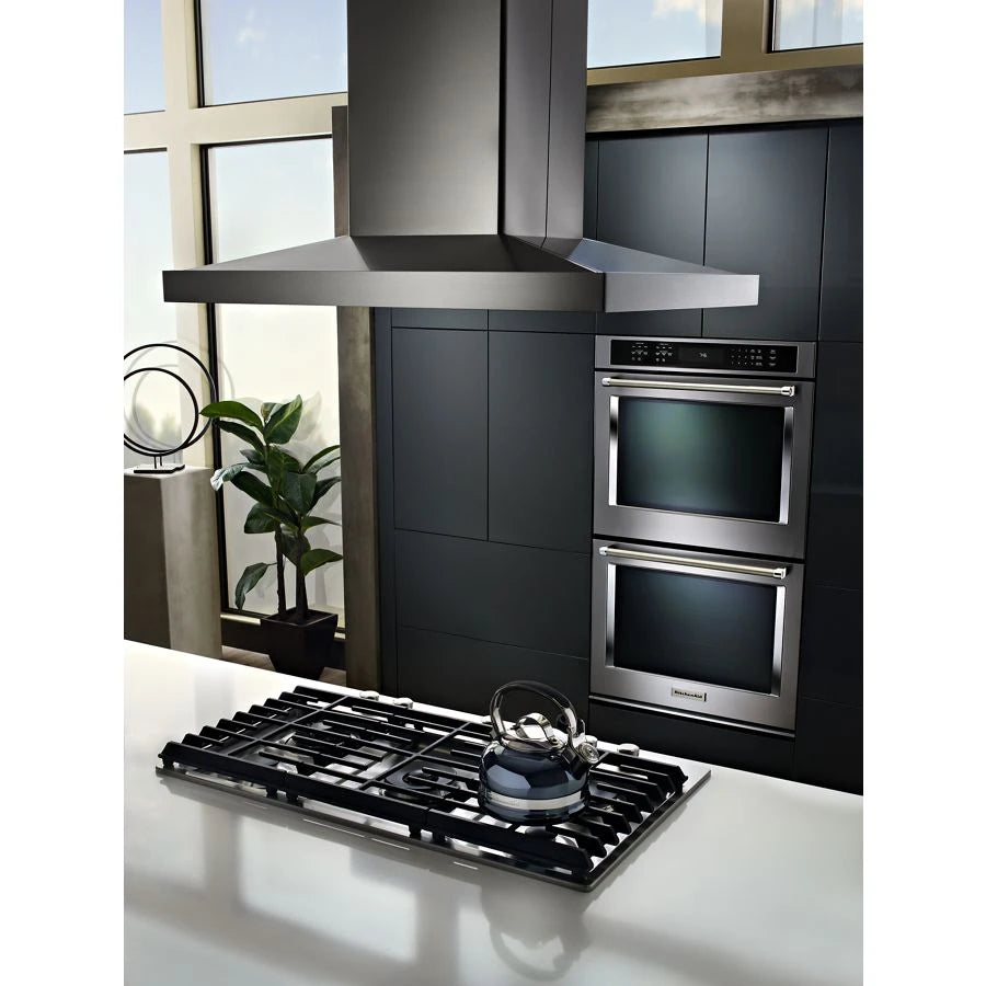 KITCHENAID 36" Island-mount, 3-speed Canopy Hood - Stainless Steel (KVIB606DSS)