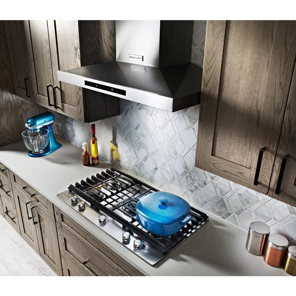 KitchenAid 36" Wall-mount, 3-speed Canopy Hood - Stainless Steel (KVWB606DSS)