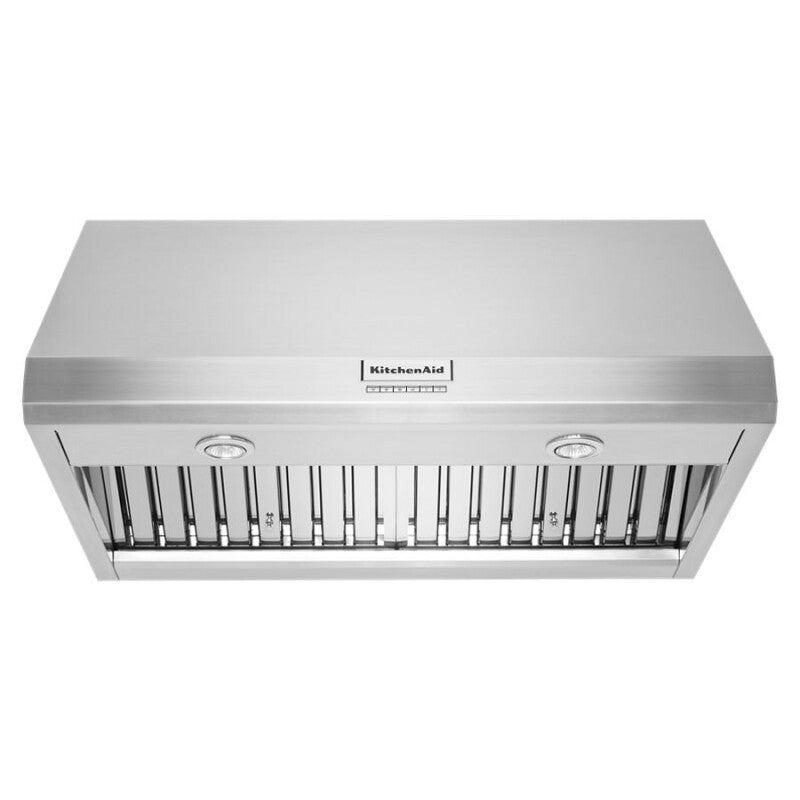 KitchenAid 36" 585 or 1170 CFM Motor Class Commercial-Style Wall-Mount Canopy Range Hood - Stainless Steel (KVWC906KSS)