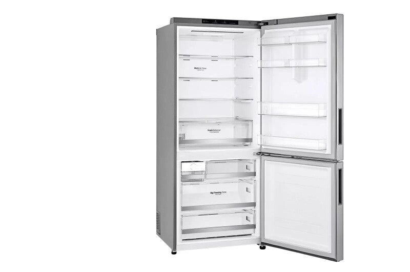 LG 15 cu. ft. Bottom Freezer Refrigerator - Platinum Silver (LBNC15231V)