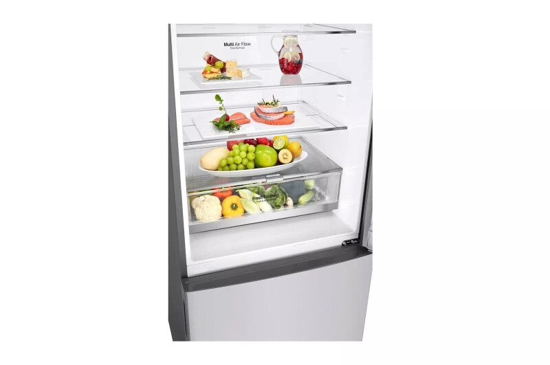 LG 15 cu. ft. Bottom Freezer Refrigerator - Platinum Silver (LBNC15231V)